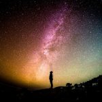 notte con via lattea